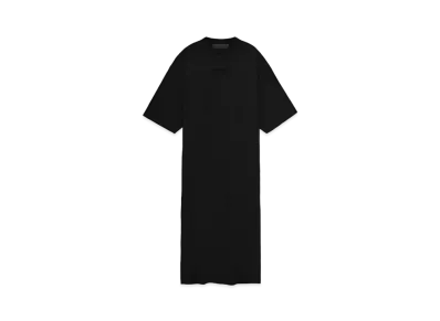FEAR OF GOD ESSENTIALS Women's 3/4 Sleeve Dress "Jet Black"