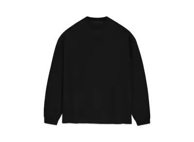 FEAR OF GOD ESSENTIALS LS Tee "Jet Black"