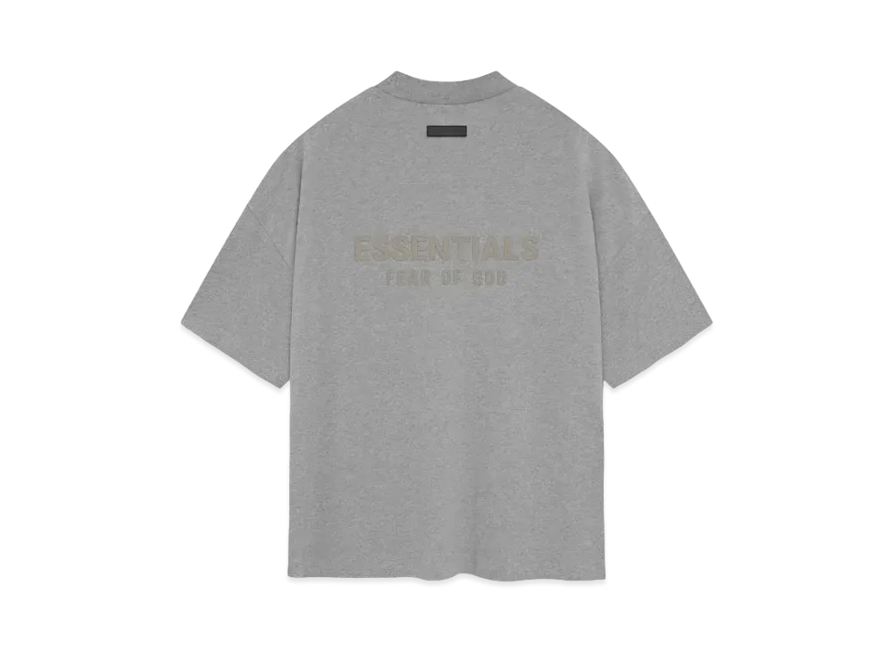 FEAR OF GOD ESSENTIALS V-Neck Tshirt "Dark Heather Oatmeal"