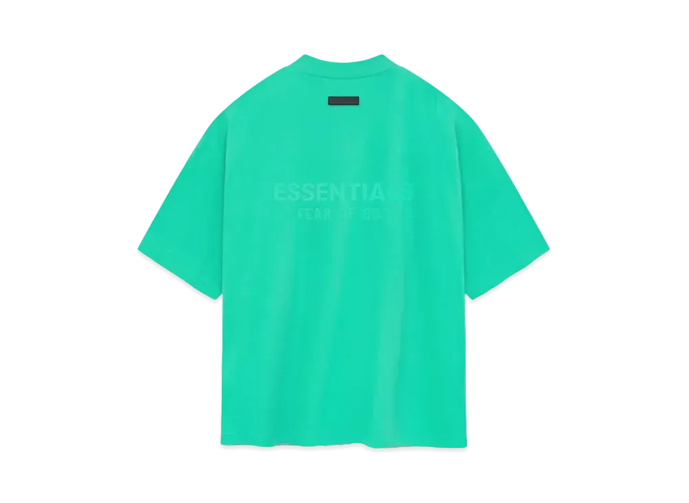 FEAR OF GOD ESSENTIALS V-Neck Tshirt "Mint Leaf"