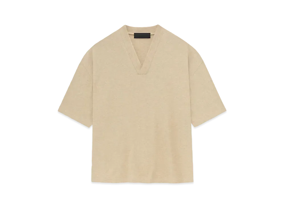 FEAR OF GOD ESSENTIALS V-Neck "Gold Heather"