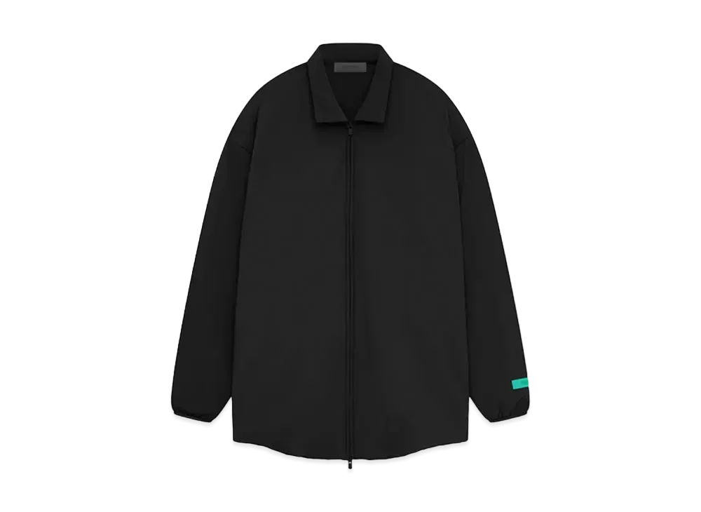 FEAR OF GOD ESSENTIALS Nylon Filled Shirt Jacket "Jet Black"
