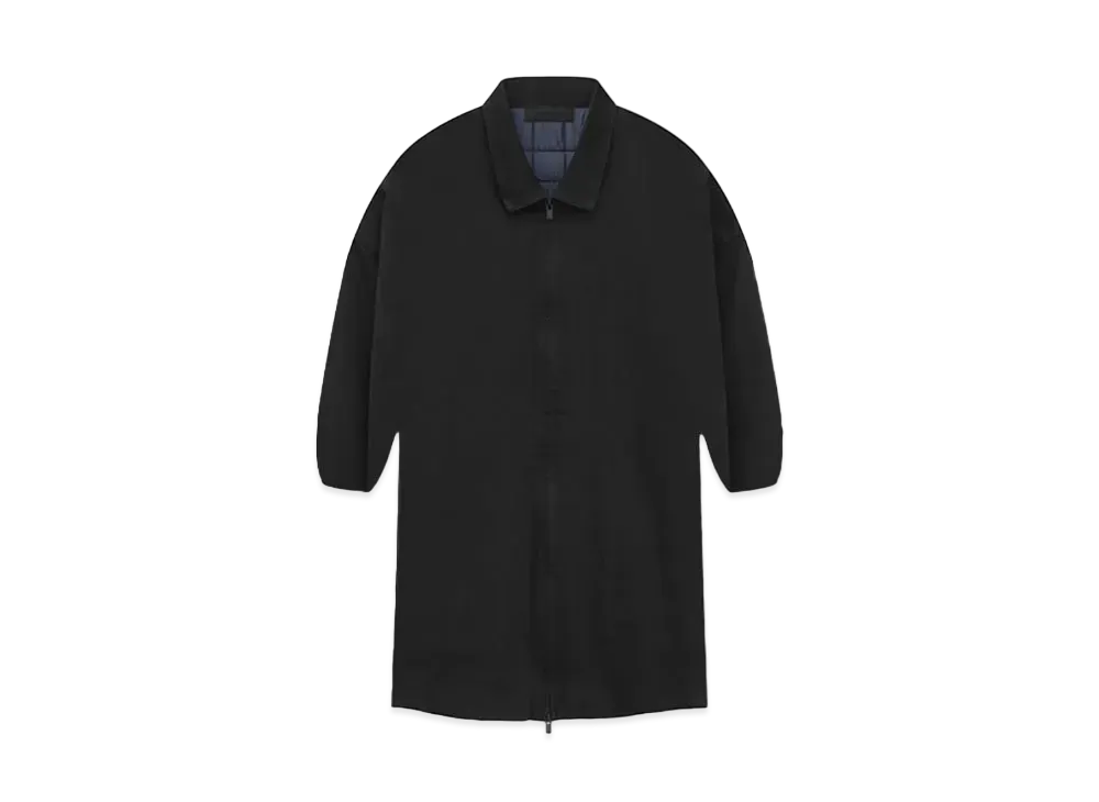 FEAR OF GOD ESSENTIALS Denim Filled Shirt Jacket "Overdye Black Denim"