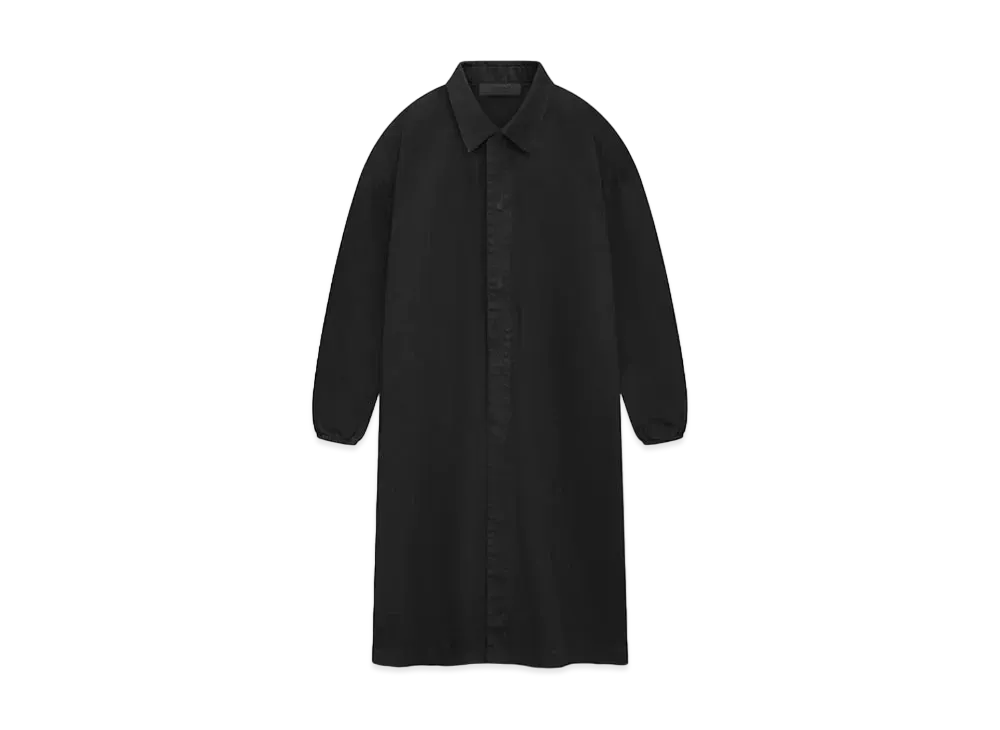 FEAR OF GOD ESSENTIALS Denim Car Coat "Overdye Black Denim"