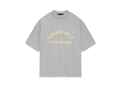 FEAR OF GOD ESSENTIALS Heavy Jersey Crewneck T-shirt "Light Heather Grey"
