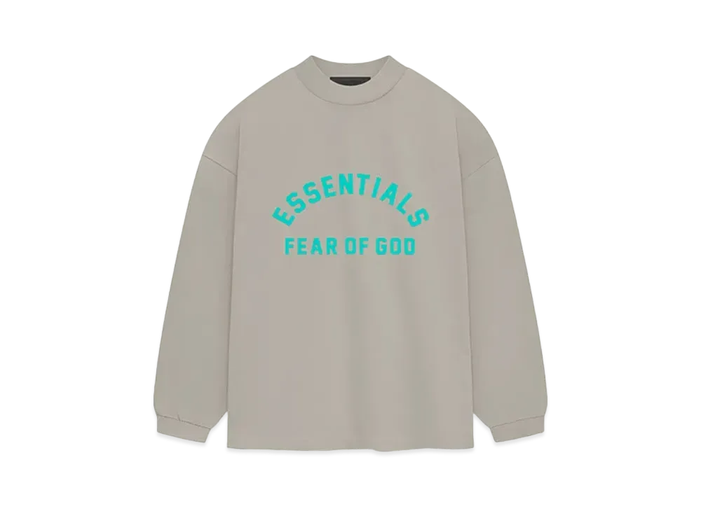 FEAR OF GOD ESSENTIALS Heavy Jersey Longsleeve T-shirt "Seal"