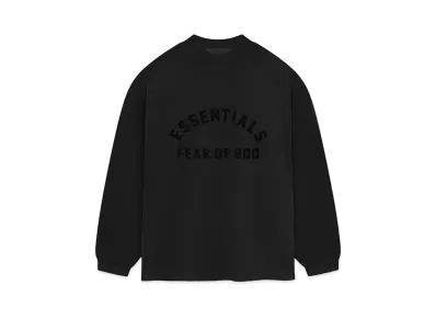 FEAR OF GOD ESSENTIALS Heavy Jersey Longsleeve T-shirt "Jet Black"