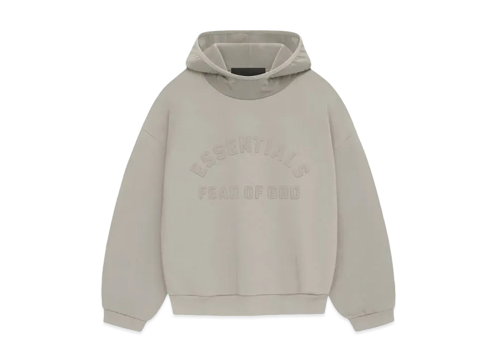 FEAR OF GOD ESSENTIALS Nylon Fleece Hoodie "Seal"
