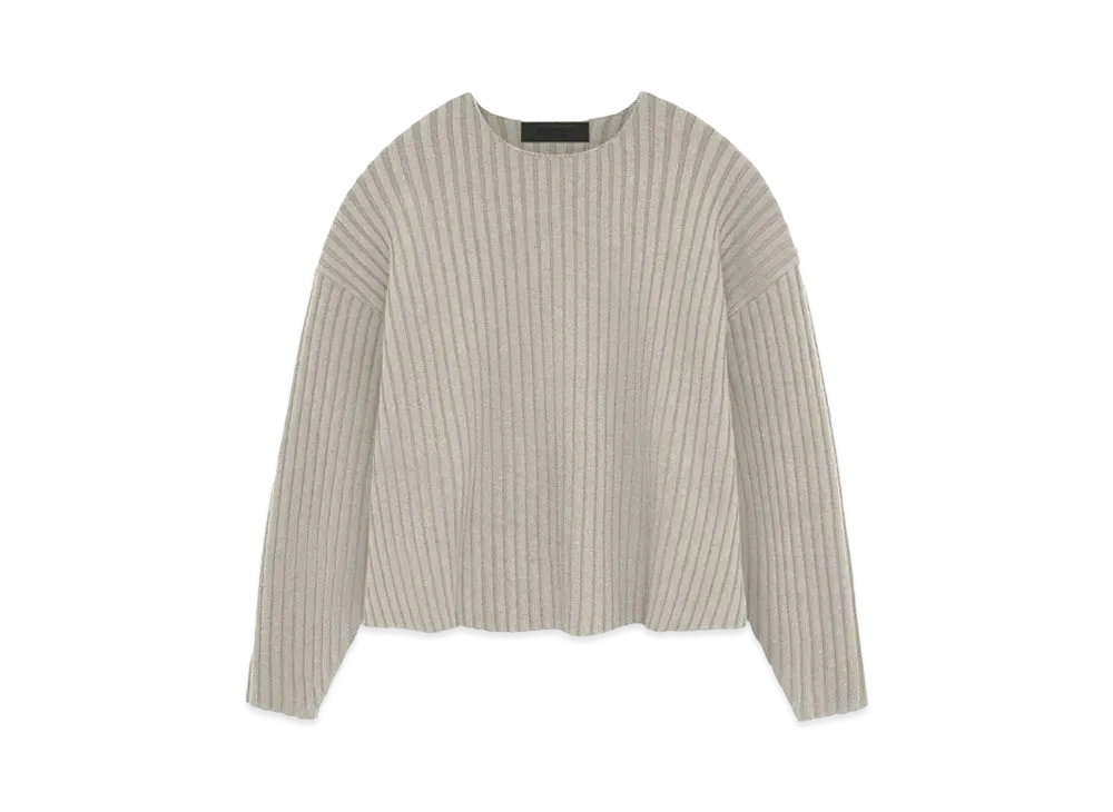 FEAR OF GOD ESSENTIALS Raw neck Sweater "Seal"