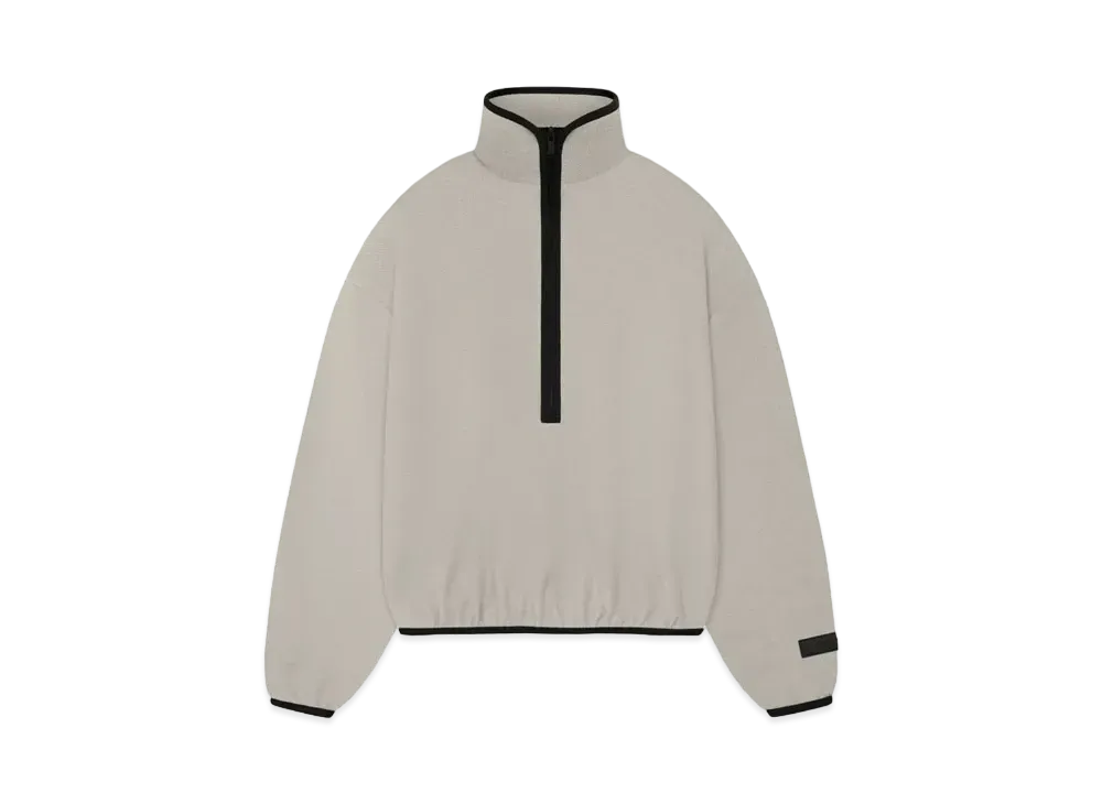 FEAR OF GOD ESSENTIALS Women's Halfzip Mockneck "Seal"