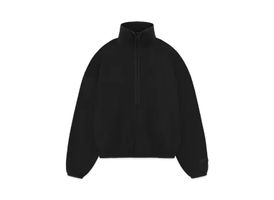 FEAR OF GOD ESSENTIALS Women's Halfzip Mockneck "Jet Black"