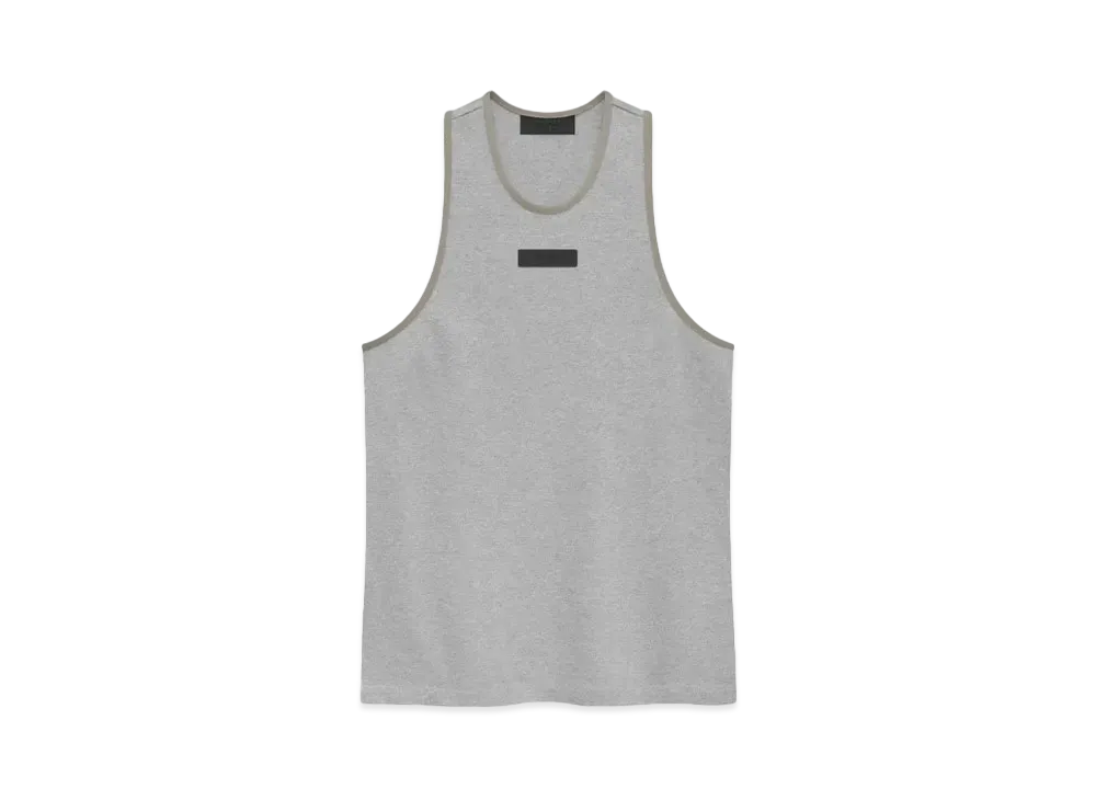 FEAR OF GOD ESSENTIALS Heavy Jersey Tank Top "Light Heather Grey"