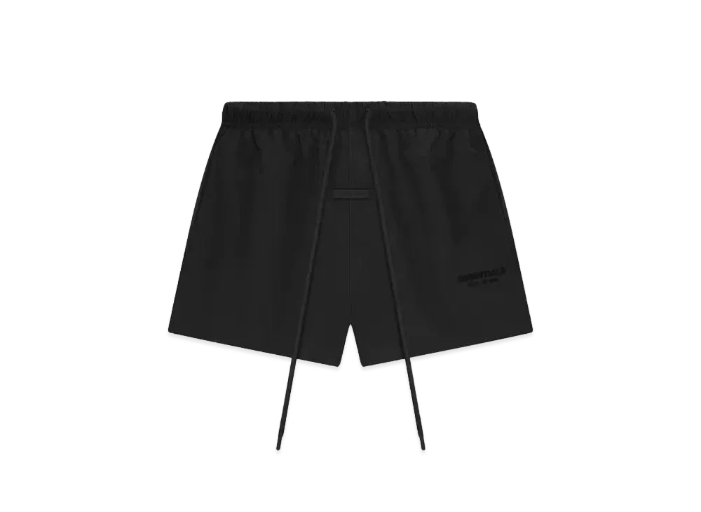 FEAR OF GOD ESSENTIALS Nylon Running Short "Jet Black"