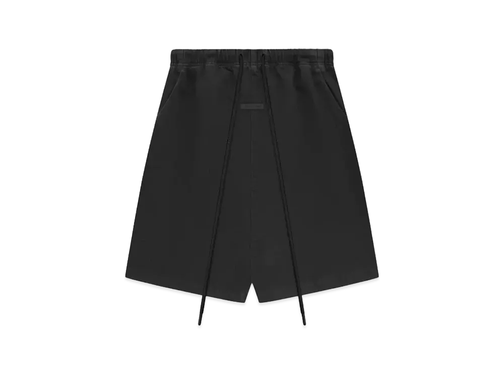 FEAR OF GOD ESSENTIALS Denim Relaxed Shorts "Overdye Black Denim"
