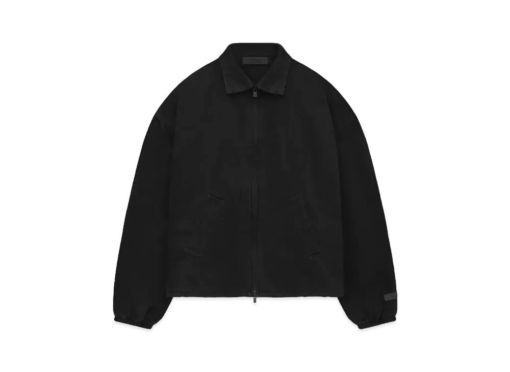 FEAR OF GOD ESSENTIALS Women's Shell Bomber "Overdye Black Denim"