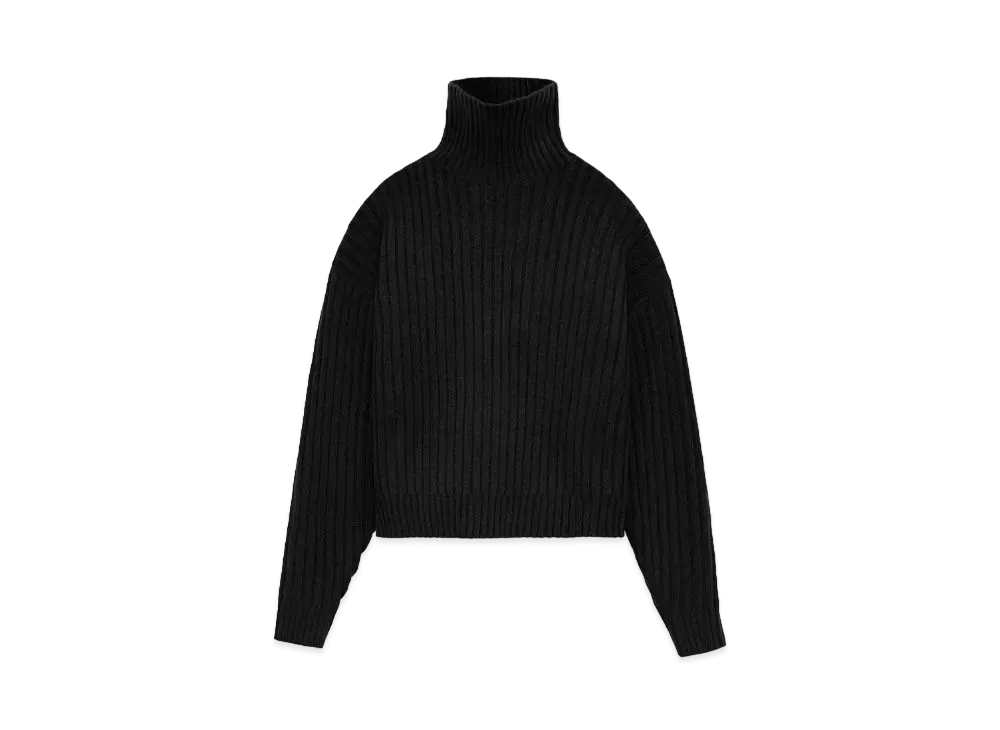 FEAR OF GOD ESSENTIALS Women's Turtleneck "Jet Black"