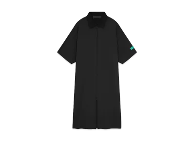 FEAR OF GOD ESSENTIALS Women's Fullzip Polo Dress "Jet Black"