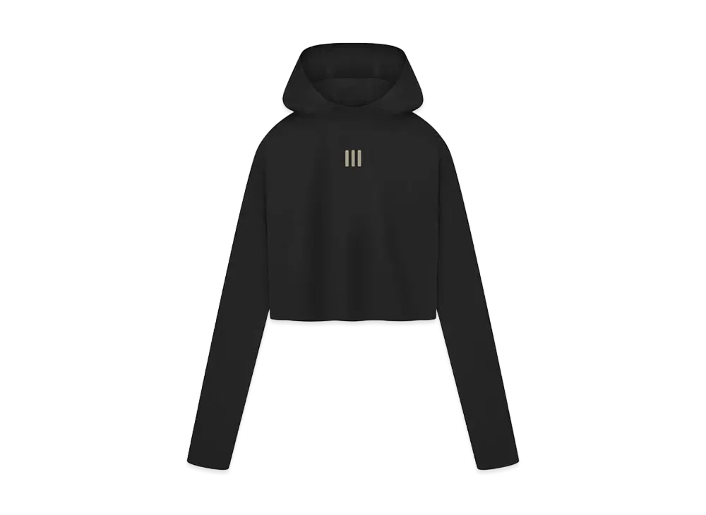 FEAR OF GOD x adidas FEAR OF GOD ATHLETICS Base Layer Crop Hoodie "Black"