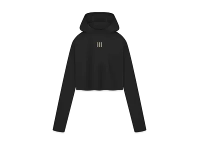 FEAR OF GOD x adidas FEAR OF GOD ATHLETICS Base Layer Crop Hoodie "Black"