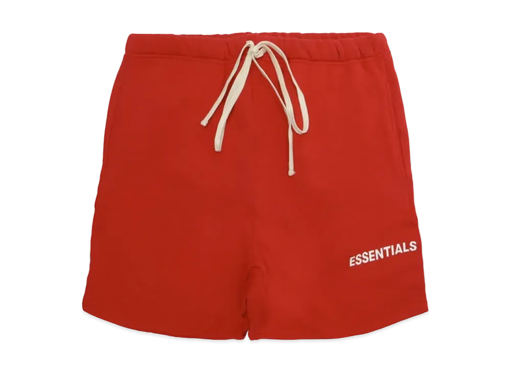 FEAR OF GOD Essentials Graphic Sweat Shorts "Red"