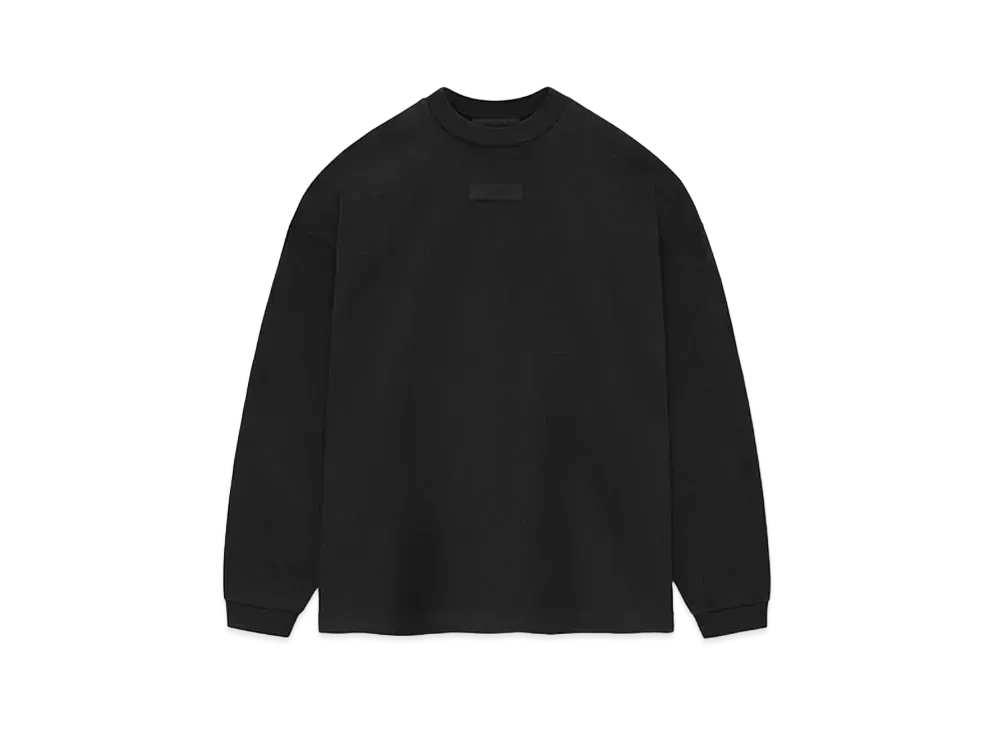 FEAR OF GOD ESSENTIALS L/S Tee "Black"
