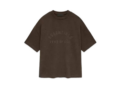 FEAR OF GOD ESSENTIALS Heavy S/S Tee "Heather Wood"