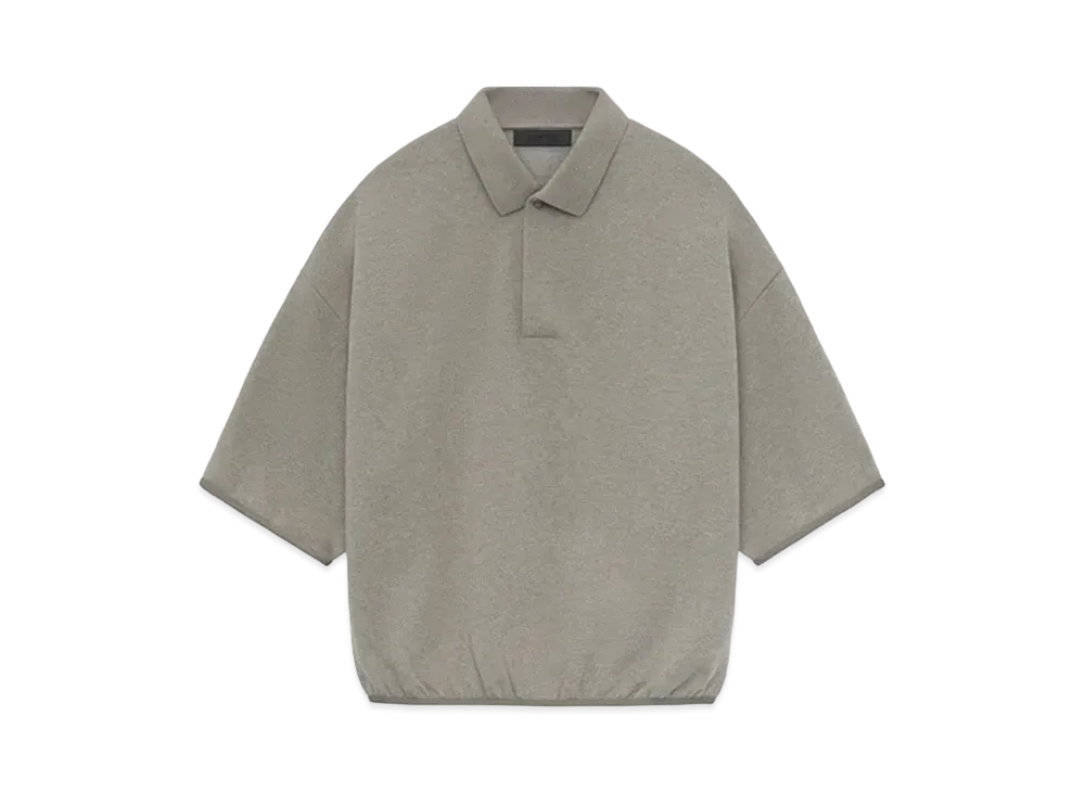 FEAR OF GOD ESSENTIALS 3/4 Sleeve Polo "Heather Grey"