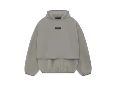 FEAR OF GOD Nylon Fleece Hooded Sweatshirt "Dust/Heather Grey"