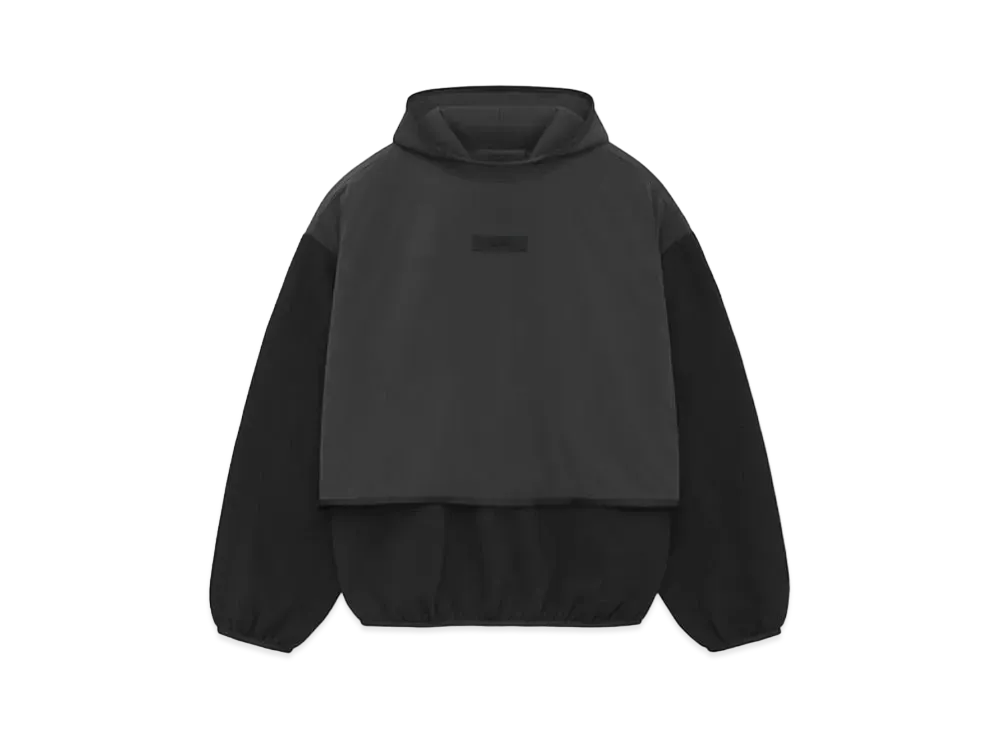 FEAR OF GOD Nylon Fleece Hooded Sweatshirt "Black"