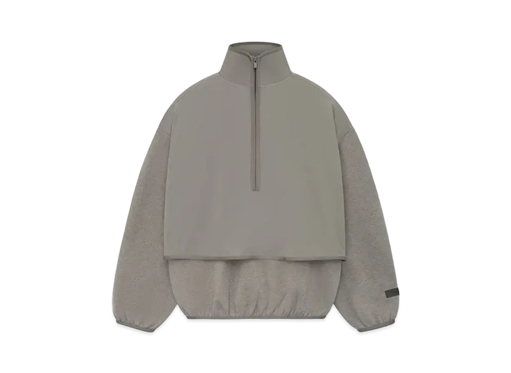 FEAR OF GOD Nylon Fleece Mockneck "Dust/Heather Grey"