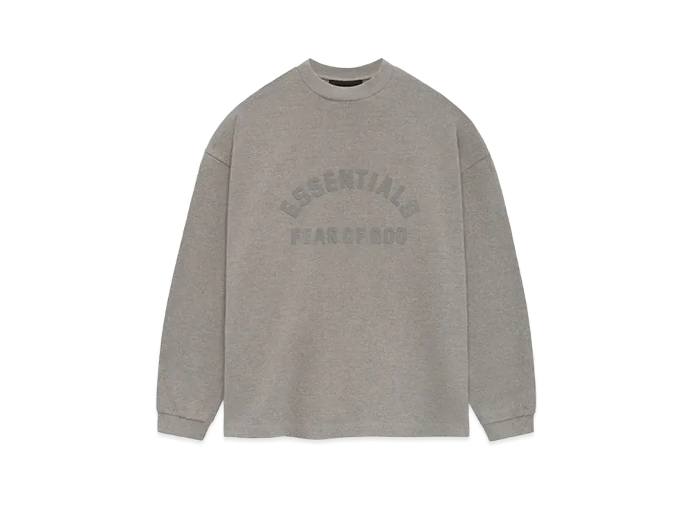 FEAR OF GOD ESSENTIALS Heavy L/S Tee "Heather Grey"