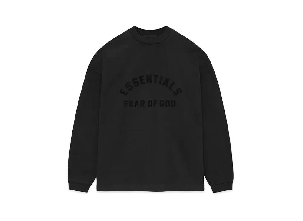FEAR OF GOD ESSENTIALS Heavy L/S Tee "Black"