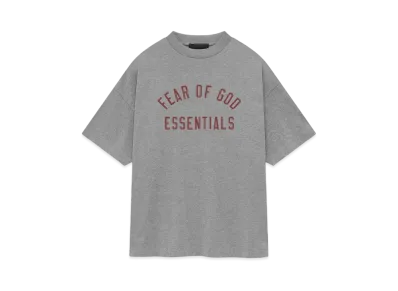 FEAR OF GOD ESSENTIALS Jersey Crewneck Tee "Dark Heather"