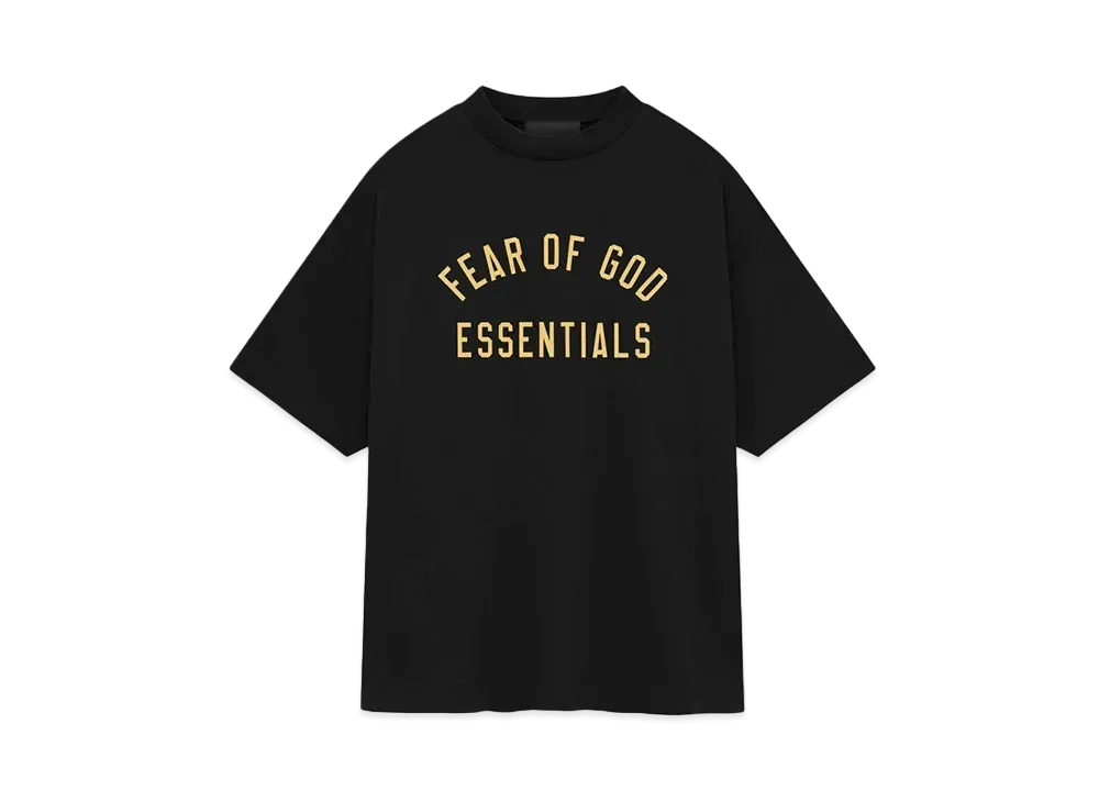 FEAR OF GOD ESSENTIALS Jersey Crewneck Tee "Black"
