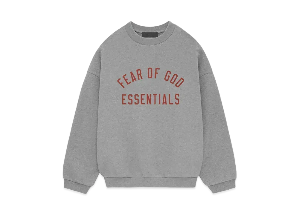 FEAR OF GOD ESSENTIALS Fleece Crewneck "Dark Heather"