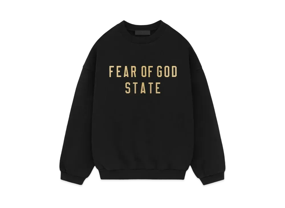 FEAR OF GOD ESSENTIALS Fleece Crewneck "Black"