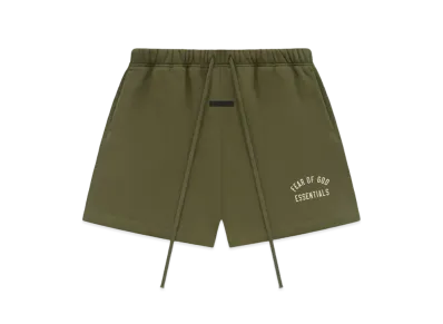 FEAR OF GOD ESSENTIALS Fleece Soccer Short "Military"