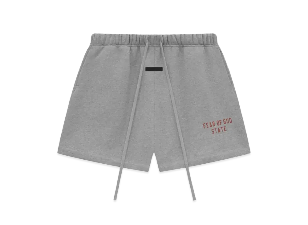 FEAR OF GOD ESSENTIALS Fleece Soccer Short "Dark Heather"