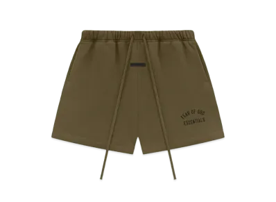 FEAR OF GOD ESSENTIALS Fleece Soccer Short "Olive"