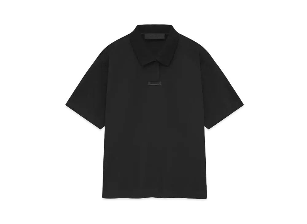 FEAR OF GOD ESSENTIALS Pique Polo "Black"