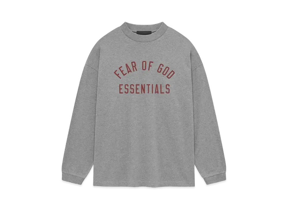 FEAR OF GOD ESSENTIALS Jersey Long Sleeve Tee "Dark Heather"