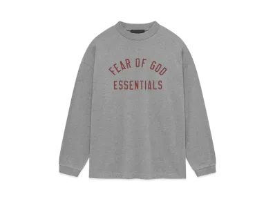 FEAR OF GOD ESSENTIALS Jersey Long Sleeve Tee "Dark Heather"