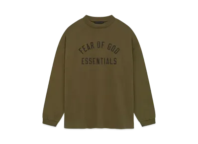 FEAR OF GOD ESSENTIALS Jersey Long Sleeve Tee "Olive"