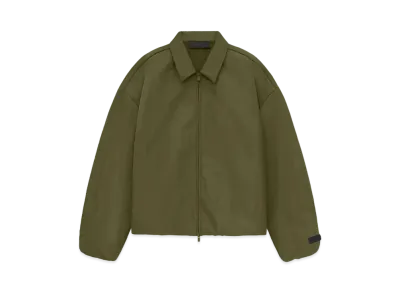 FEAR OF GOD ESSENTIALS Textured Nylon Trucker Jacket "Military"