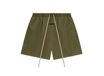 FEAR OF GOD ESSENTIALS Textured Nylon Soccer Short "Military"