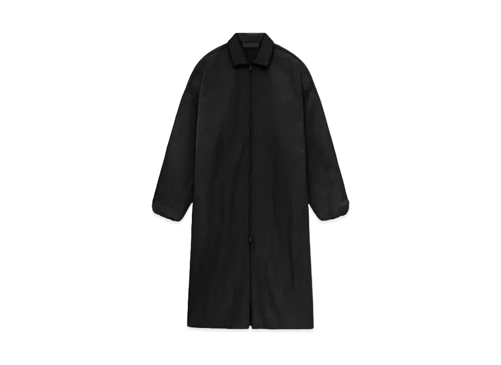 FEAR OF GOD ESSENTIALS Textured Nylon Trench "Black"