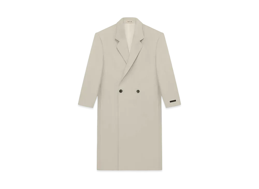 FEAR OF GOD ESSENTIALS Wool Gabardine Classic Overcoat "Paris Sky"