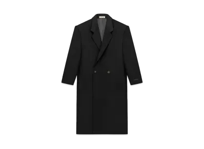 FEAR OF GOD ESSENTIALS Wool Gabardine Classic Overcoat "Black"