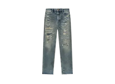 FEAR OF GOD ESSENTIALS Classic 5 Pocket "Repaired Vintage Indigo"