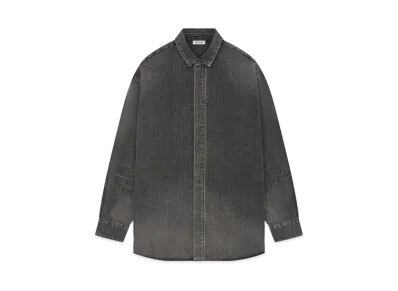 FEAR OF GOD ESSENTIALS Vented Denim Shirt "Vintage Black"